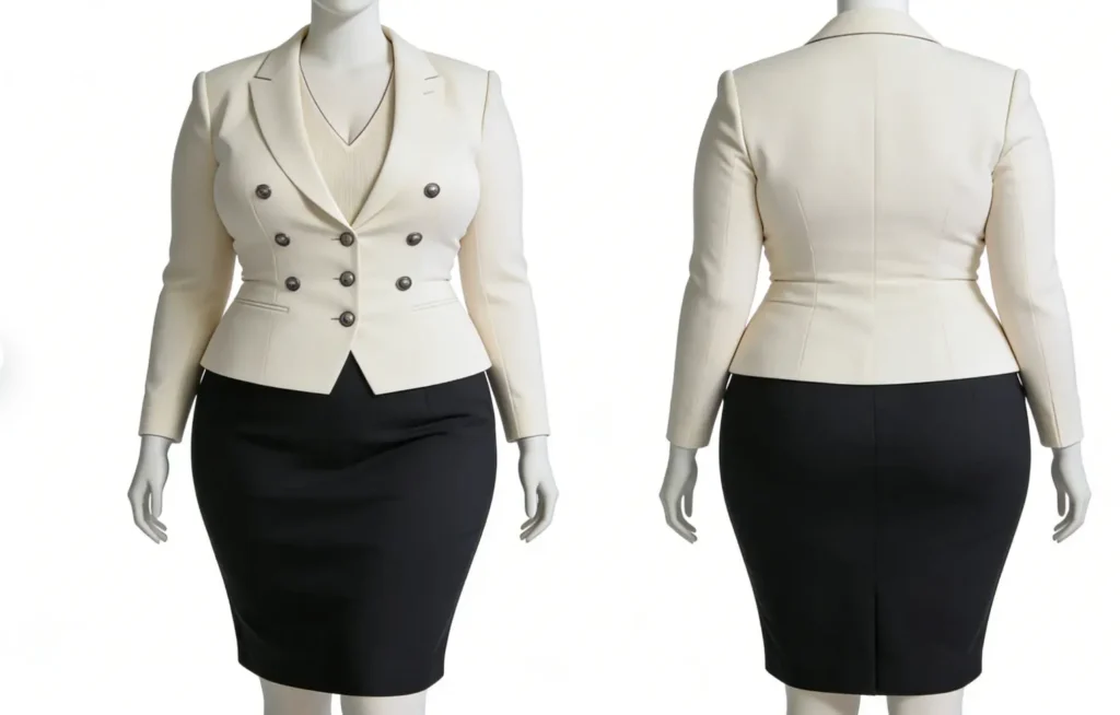 Apple Shape Flight Attendant Attire