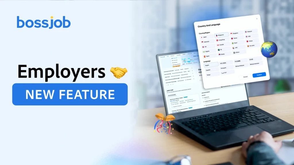 bossjob New Feature International Job Post