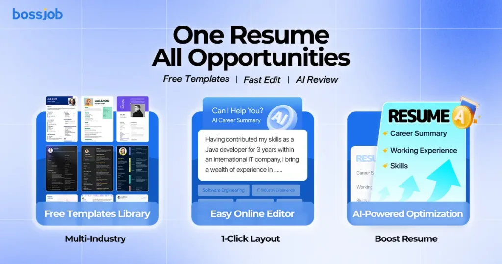 bossjob Resume Tools