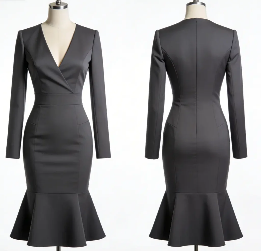 Inverted Triangle Flight Attendant Outfit