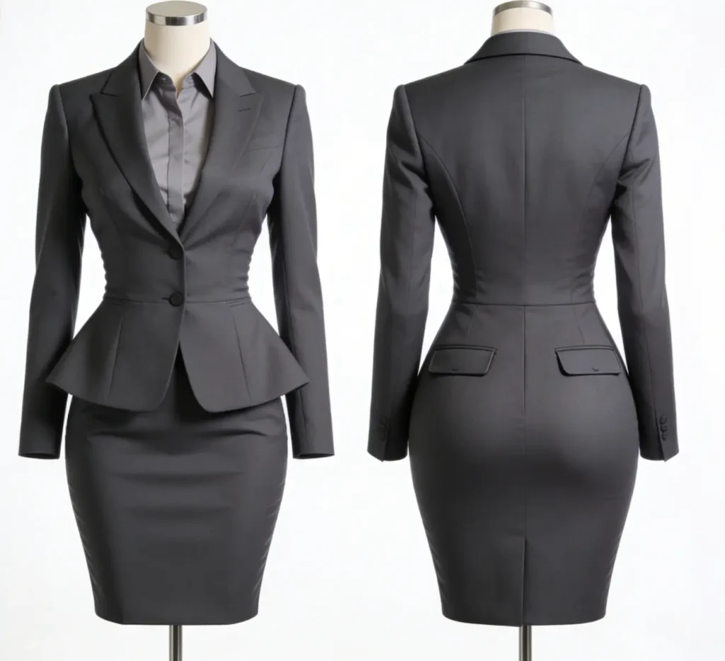 Straight Shape Flight Attendant Outfit