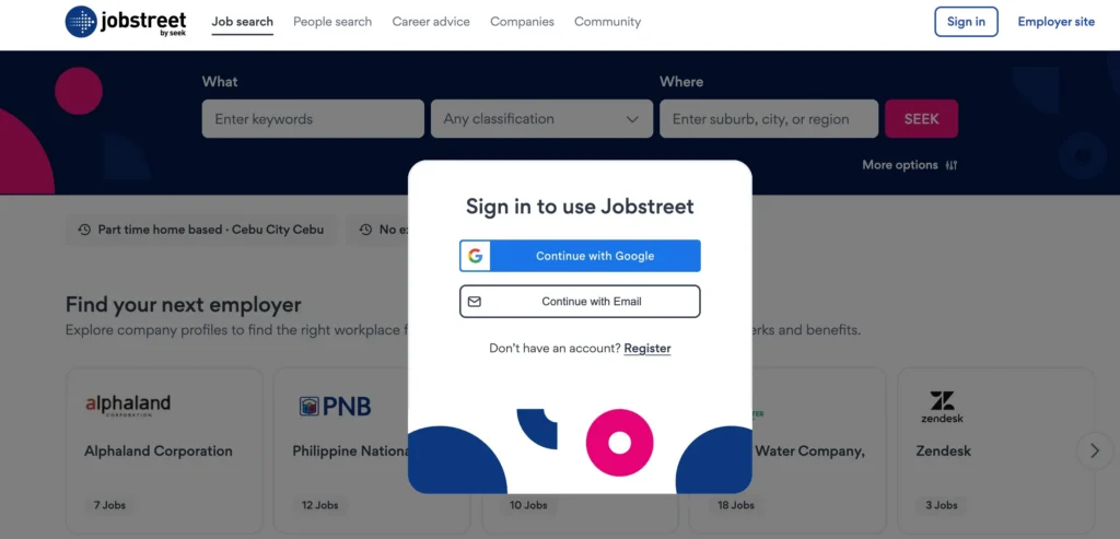 Jobstreet Part Time Jobs Cebu
